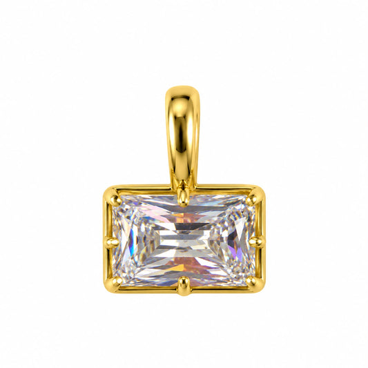 Gold-Plated Crystal Bezel Charms – 6 Shapes, Sold Individually
