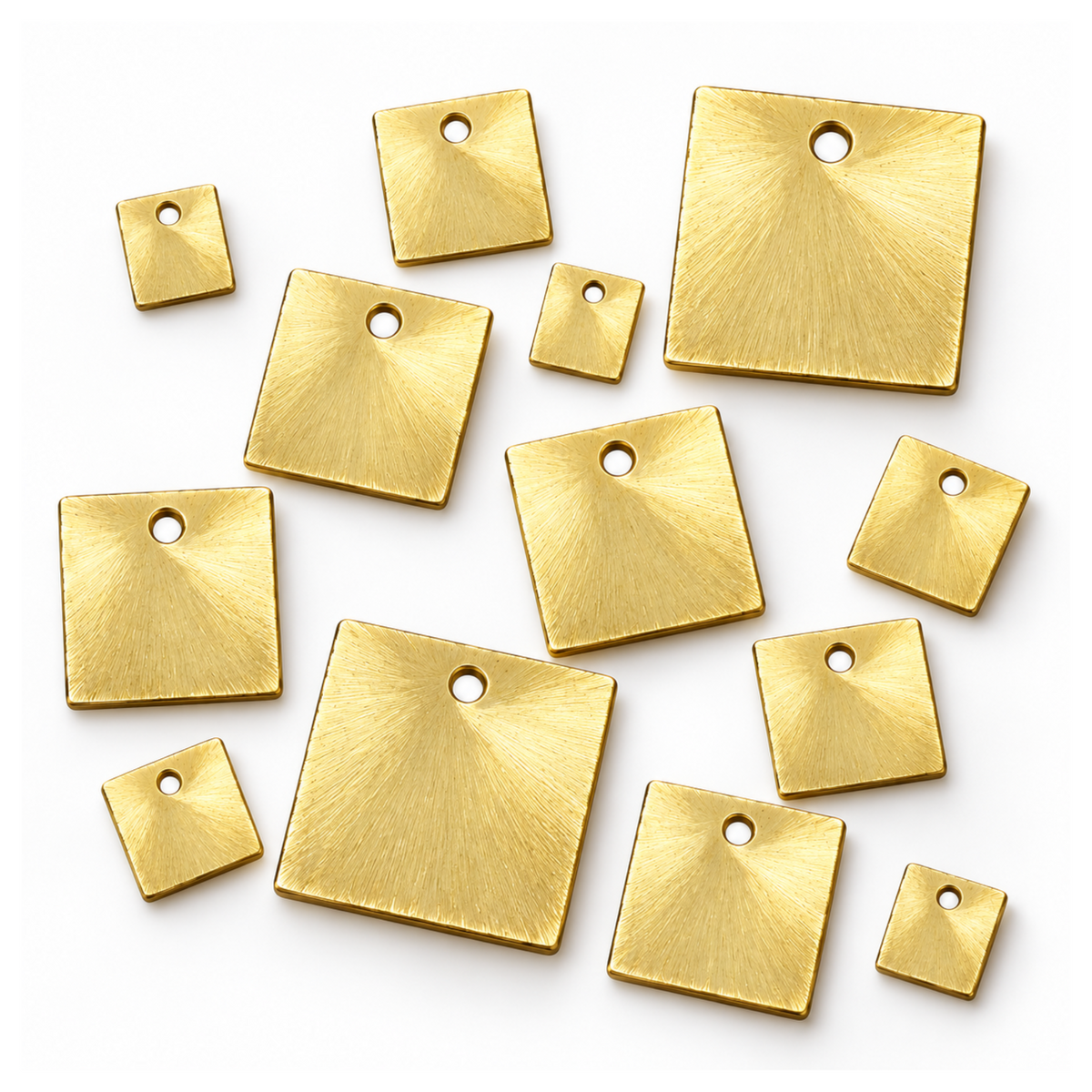 Additional view of gold-finish square jewelry components
