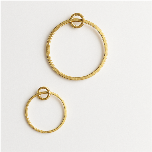 Findings For Jewelry Making | Open Double Circle Ring Shaped Copper Components