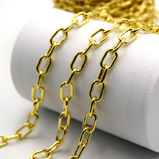 Large Gold Paperclip Chain