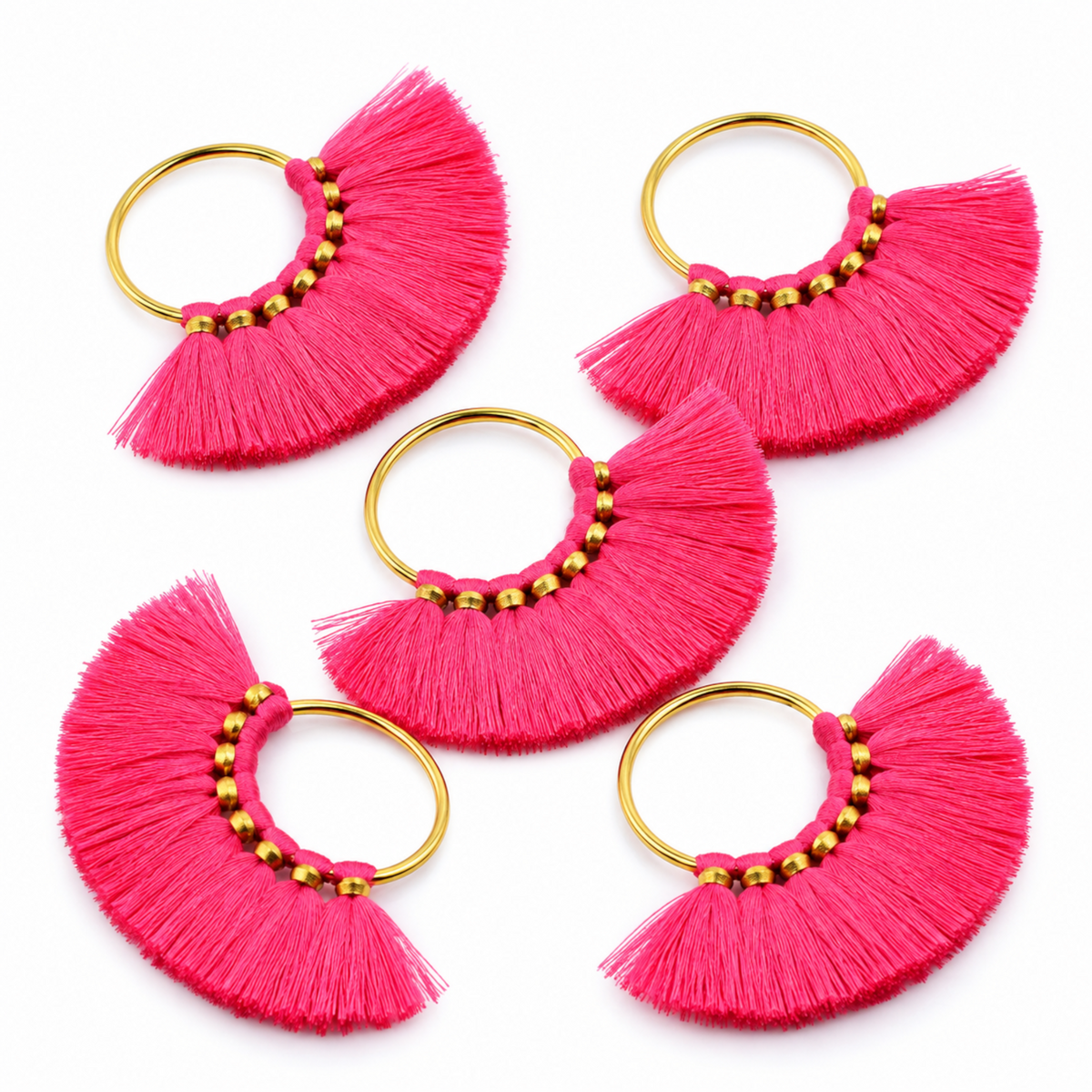 Fan tassels for jewelry making