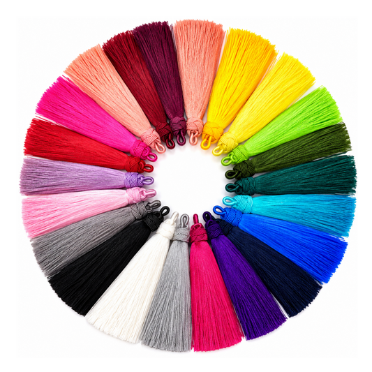 6-Inch Knot-Cap Tassels for Mala & Jewelry Making