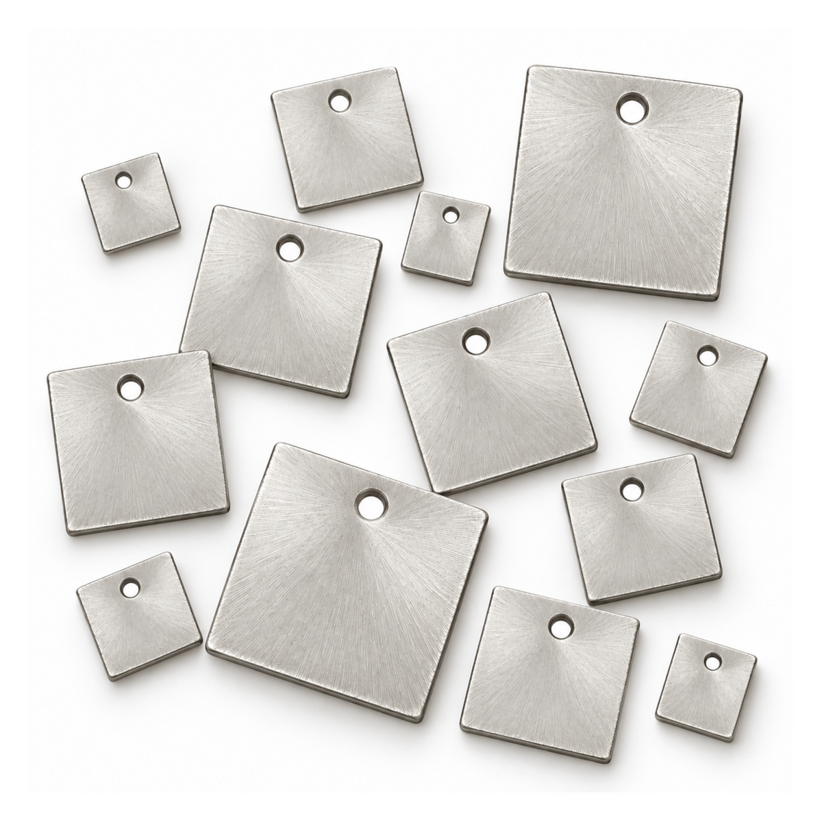 Additional view of silver-finish square jewelry components