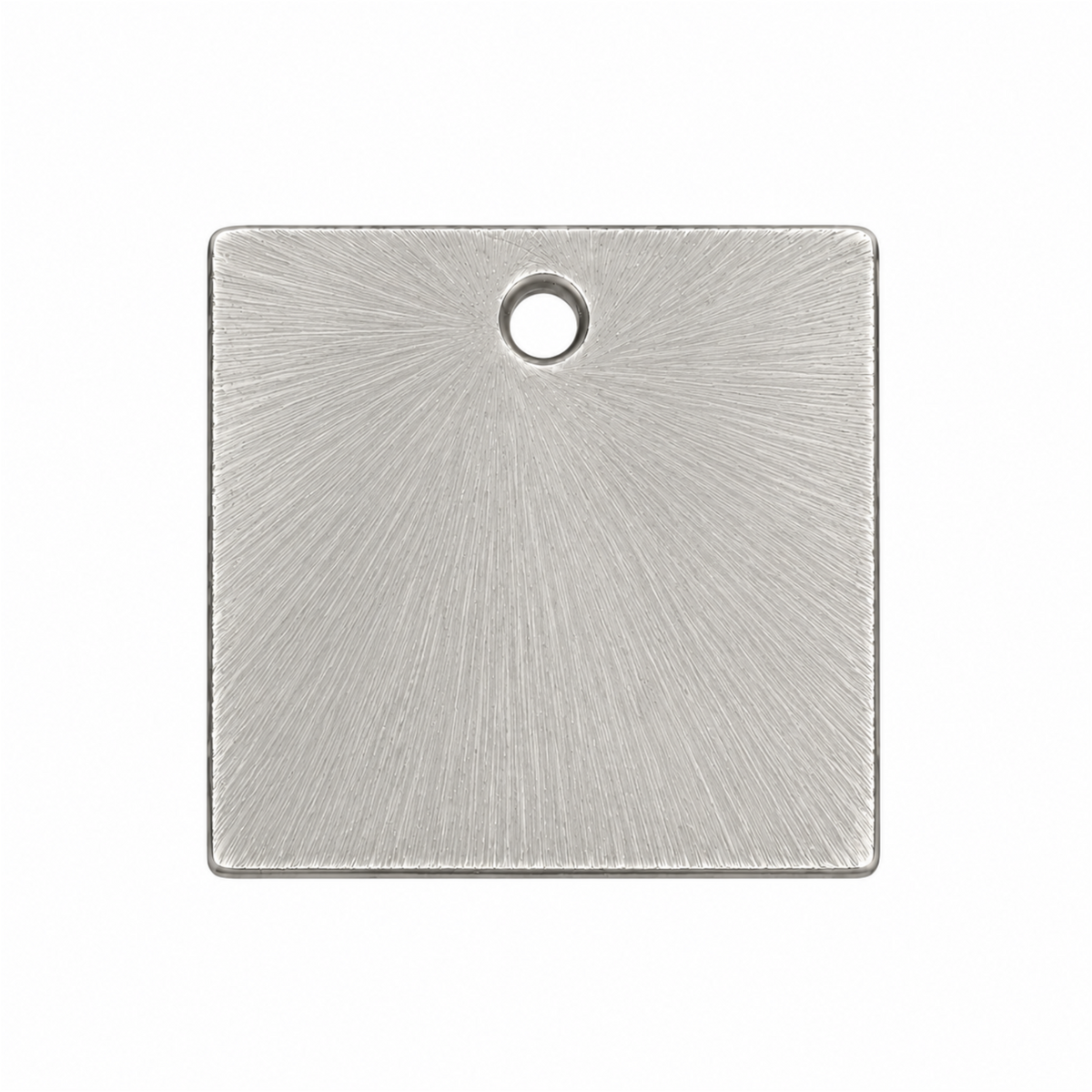 Silver-finish square plated copper jewelry components
