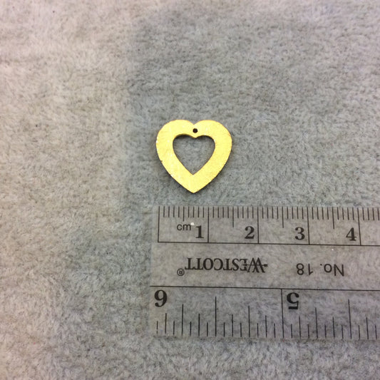 Heart Shaped Components - Available in Gold & Silver- Measuring 16mm x 17mm - Sold in Packs of 10