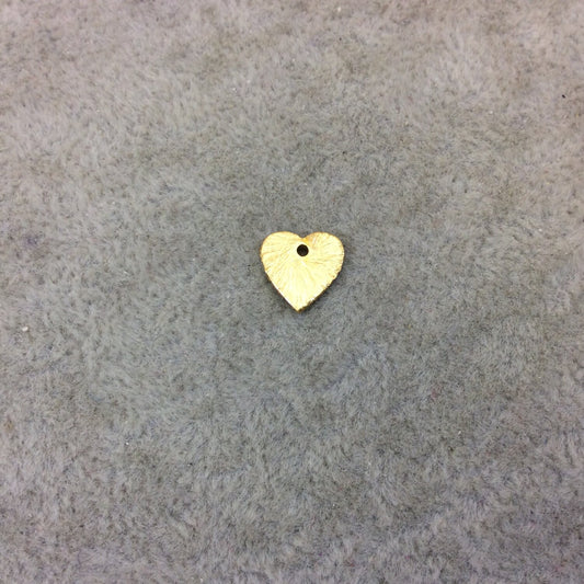 Extra Small Sized Pointed Heart Shaped Tiny Pendant/Charm Components - Available in Gold, Silver & Gunmetal - Sold in Packs of 10