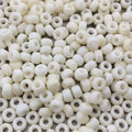 Size 6/0 Matte Finish Opaque Cream Genuine Miyuki Glass Seed Beads - Sold by 20 Gram Tubes (Approx. 200 Beads per Tube) - (6-92021)