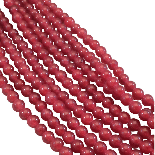 Dyed Jade Beads: Large Hole Design in 6mm, 8mm, 10mm & 12mm Sizes