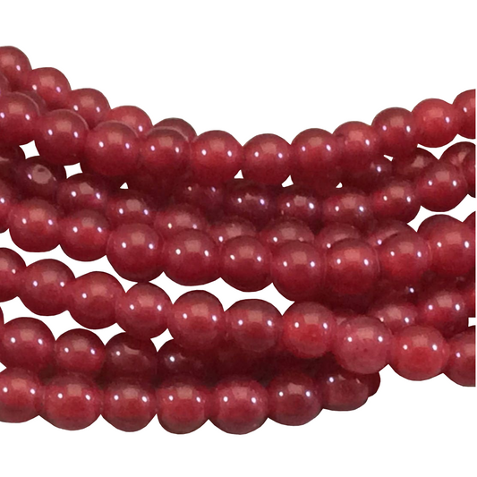 Dyed Jade Beads: Large Hole Design in 6mm, 8mm, 10mm & 12mm Sizes