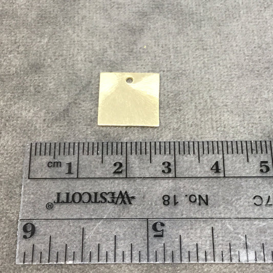 Blank Square Shaped Plated Copper Components - Sold in Pre-Counted Bulk Packs of 10 Pieces - Available in Gold, Silver & Gunmetal