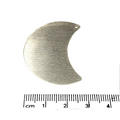 14MM X 18MM,30mm x 40mm Gold Plated Copper Blank Moon/Crescent Shaped Drilled Components (One Hole) - Sold in Packs of 10 (300-GD)