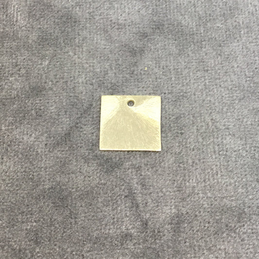 Blank Square Shaped Plated Copper Components - Sold in Pre-Counted Bulk Packs of 10 Pieces - Available in Gold, Silver & Gunmetal