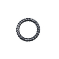 15mm Gunmetal Finish Open Twisted Wire Circle/Hoop Shaped Plated Copper Components - Sold in Pre-Counted Bulk Packs of 10 Pieces - (464-GM)