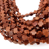 10mm Smooth Manmade Goldstone (Glass) Cross/Plus Shaped Beads with 1mm Holes - Sold by 14.5" Strands (Approx. 36 Beads) - Synthetic Gemstone