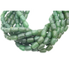 14mm Smooth Natural Green Aventurine Tube Shaped Beads - (Approx. 15.5" ~28 Beads)