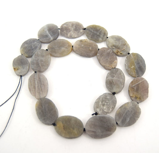Rough Gemstone Beads | 20mm Oval Beads | Natural Gemstone Beads