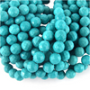 12mm Faceted Reconstituted Turquoise color howlite Round Beads - Sold by 14.5" Strands (~ 30 Beads)