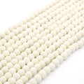 Lava Beads | White Round Diffuser Beads - 6mm 8mm 10mm 12mm 14mm 16mm 18mm Available