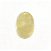 14mm x 25mm Gold Brushed Finish Blank Oval Shaped Plated Copper Components - Sold in Pre-Counted Bulk Packs of 10 Pieces - (476-GD)