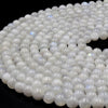 Rainbow Moonstone Beads | Smooth Moonstone Round Beads | 6mm 8mm 10mm