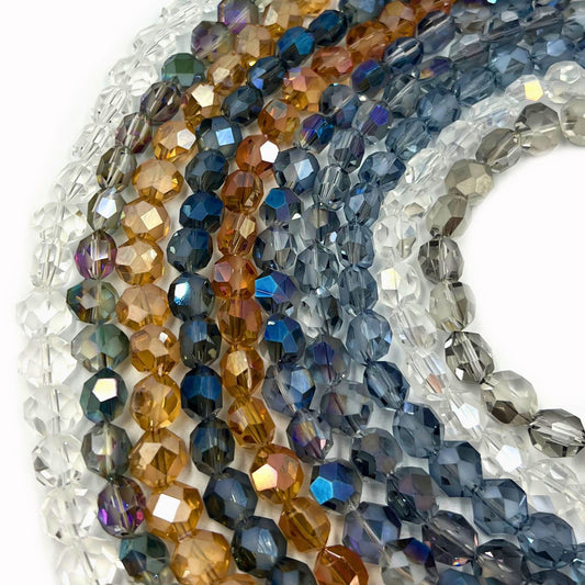 Chinese Crystal Beads | 12mm Flattened Hexagon Glass Beads