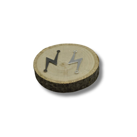 Lightning Bolt Findings | Plated Copper Components For Jewelry Making | Two rings