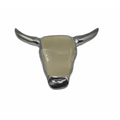 Gunmetal Electroplated Horn Bull/Steer Skull Shaped Focal Pendants- With one suspension ring and two suspension rings