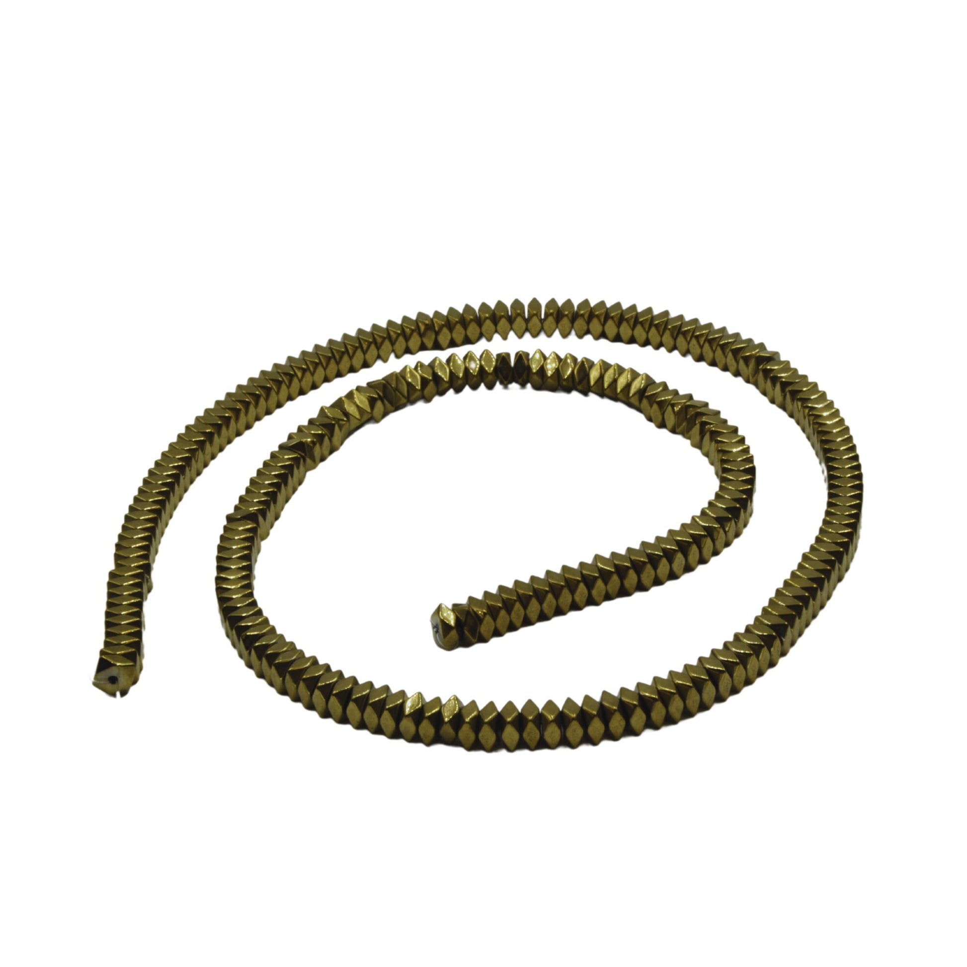 Metallic Gold Hematite Marquise Shaped Beads - Measuring 2mm x 5mm