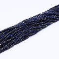 3mm Faceted Lapis Lazuli Round Faceted Shaped Beads