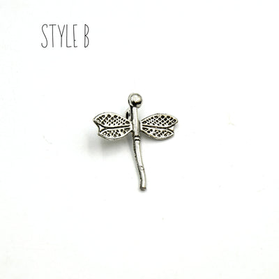 Plated Copper Dragonfly Charms Connectors/ Pendant- Available in various sizes and colors