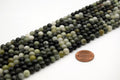 Smooth Round/Ball Shaped Green Moss Agate Beads - 15" Strand (Approximately 60 Beads per Strand) - Natural Semi-Precious Gemstone