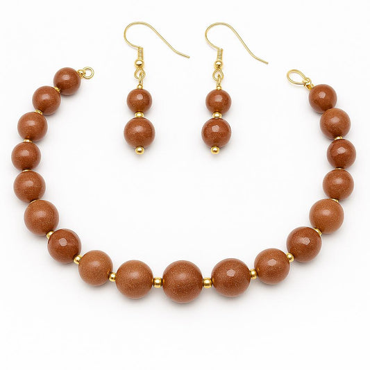 Faceted Goldstone Beads  4mm 6mm 8mm 10mm 12mm 14mm Round  Sparkling Gemstone Beads for Jewelry Making  14.5 Strand