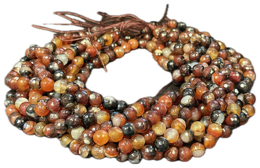 Reddish Brown Banded Agate Oval Beads, 18mm x 25mm, approx. 16 beads per strand- Natural Gemstone Beads