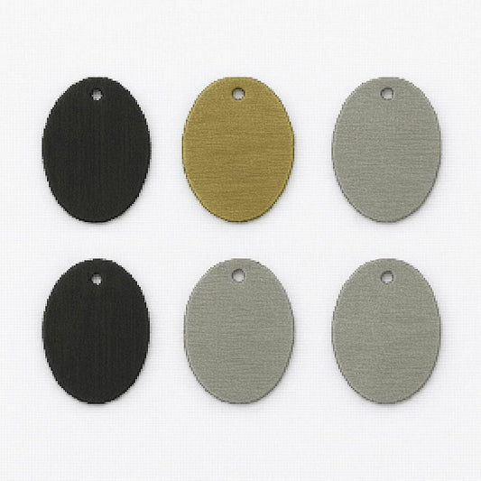 Blank Oval Plated Copper Components  Gold, Silver, Gunmetal, Jewelry Making (Pack of 10)
