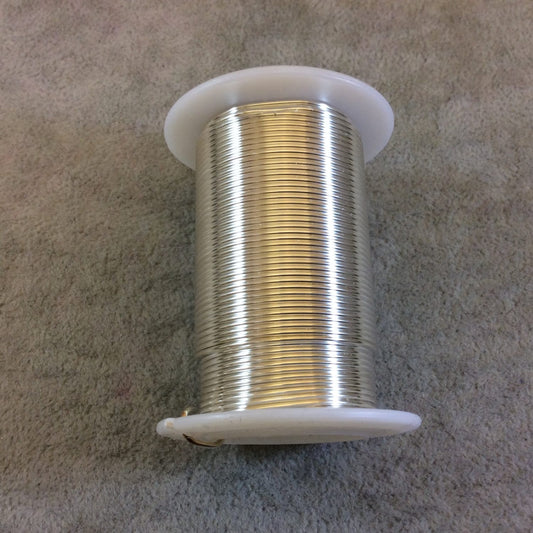 18 Gauge Beadsmith Brand Silver Plated Tarnish Resistant Jewelry Crafting/Wrapping Wire - 10 Yard Spool  Length (Sold Individually)