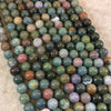 8mm Natural Fancy Jasper Smooth Finish Round/Ball Shaped Beads with 2.5mm Holes - 7.75" Strand (Approx. 25 Beads) - LARGE HOLE BEADS