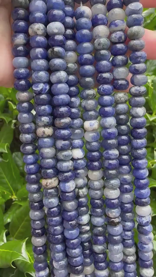 Sodalite Rondelle Beads