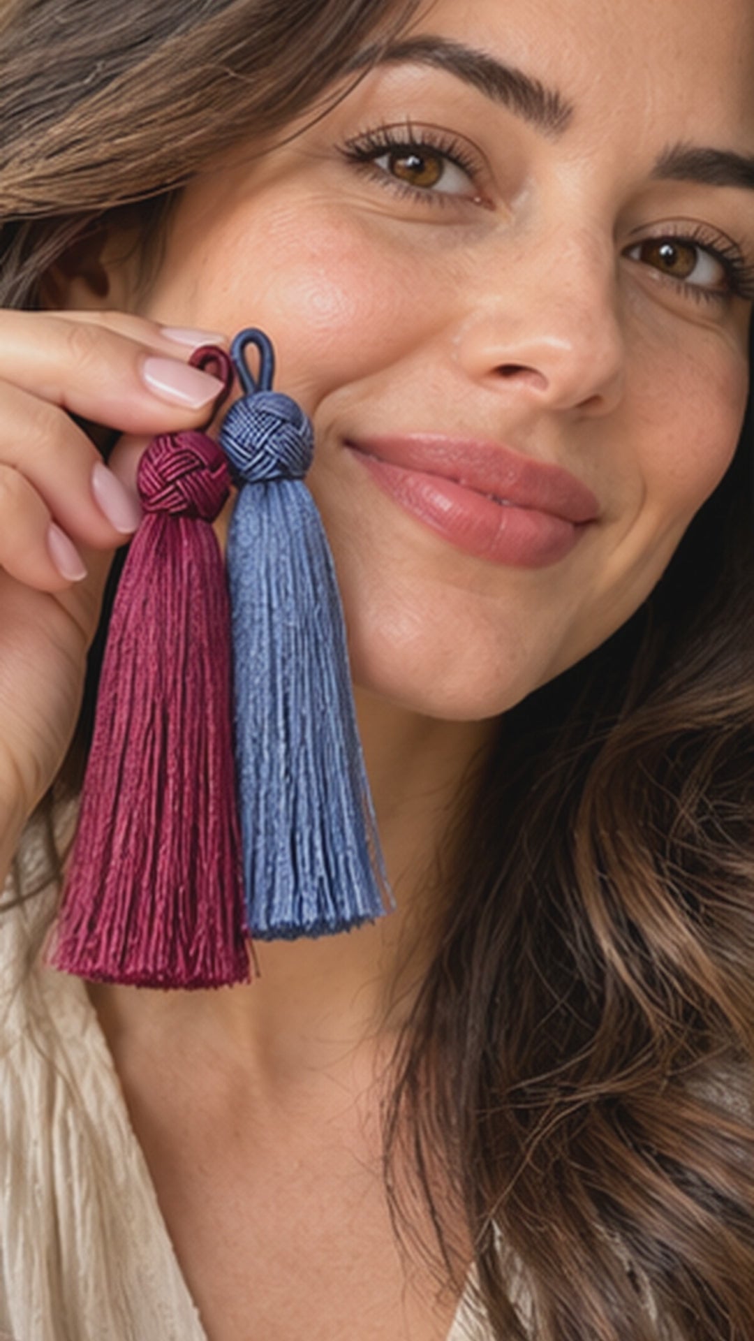 6-Inch Knot-Cap Tassels for Mala & Jewelry Making