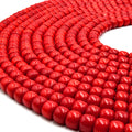Glass Heishi Beads | 10mm Glass Heishi Beads | Thick Glass Beads