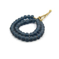 Recycled Glass Beads | 10-12mm Sea Glass Round Rondelle Beads - Sold by Approx. 17" Strand (~45 Beads)