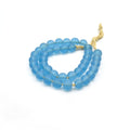Recycled Glass Beads | 10-12mm Sea Glass Round Rondelle Beads - Sold by Approx. 17" Strand (~45 Beads)