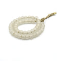 Recycled Glass Beads | 10-12mm Sea Glass Round Rondelle Beads - Sold by Approx. 17" Strand (~45 Beads)