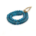 Recycled Glass Beads | 10-12mm Sea Glass Round Rondelle Beads - Sold by Approx. 17" Strand (~45 Beads)