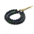 Recycled Glass Beads | 10-12mm Sea Glass Round Rondelle Beads - Sold by Approx. 17" Strand (~45 Beads)