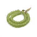 Recycled Glass Beads | 10-12mm Sea Glass Round Rondelle Beads - Sold by Approx. 17" Strand (~45 Beads)