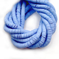 African Vinyl Beads | 8mm Blue Aqua Teal Vinyl Clay Heishi Disc Beads (Approx. 350 Beads)