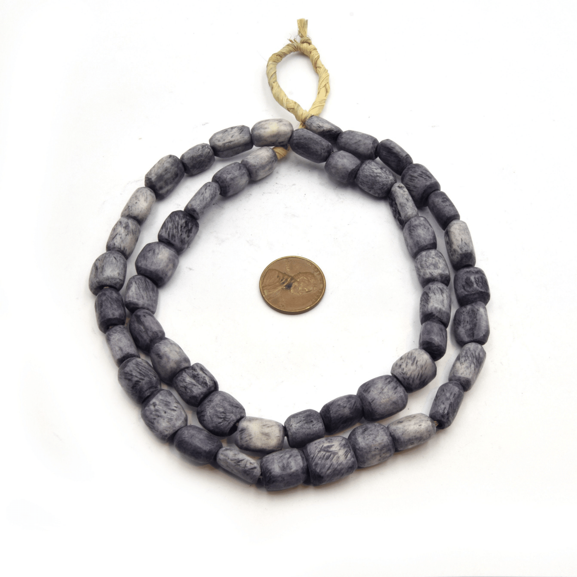 Batik-Tube-Bone-Beads-SolidGray