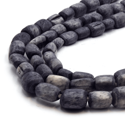 Batik-Tube-Bone-Beads-SolidGray1