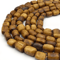 brown african bone tube beads