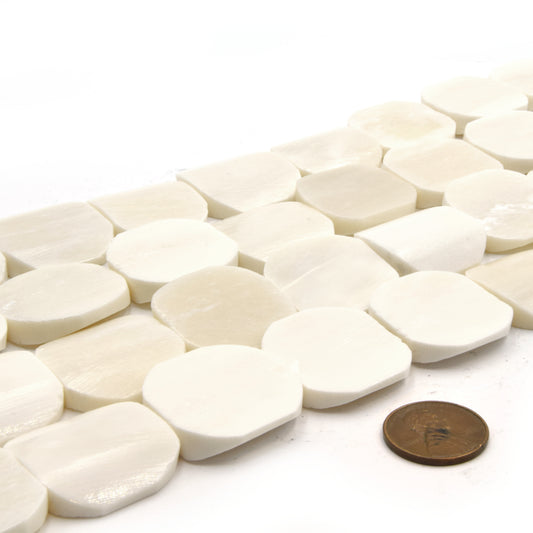 Bone Beads | Flat Coin Bone Beads | African Fair Trade Beads